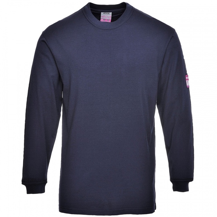Portwest FR11 Flame Resistant Anti Static Long Sleeve T-Shirt